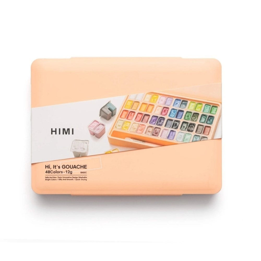 Himi Guaj Boya Seti Twin Cup 48 Renk x 12 gr Peach Case