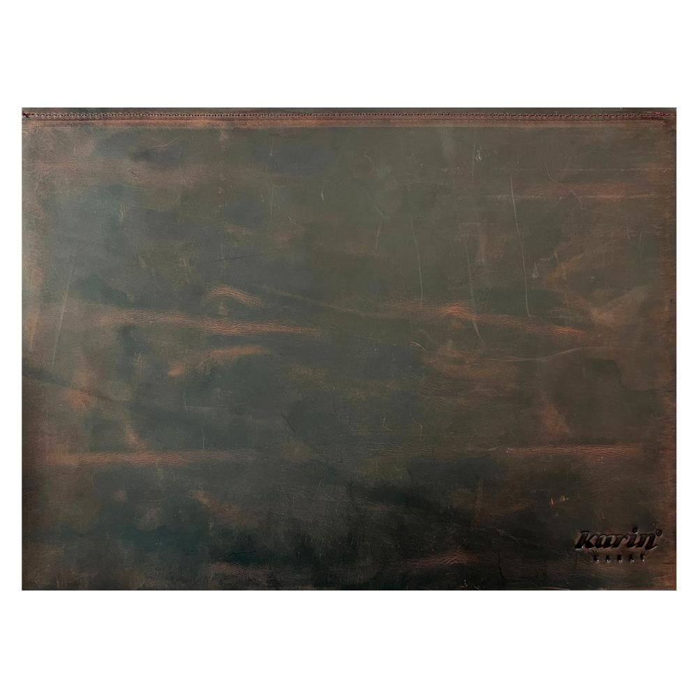 Karin Yazı Altlığı Crazy Deri Sert Kapaklı 30x40 cm Bordo