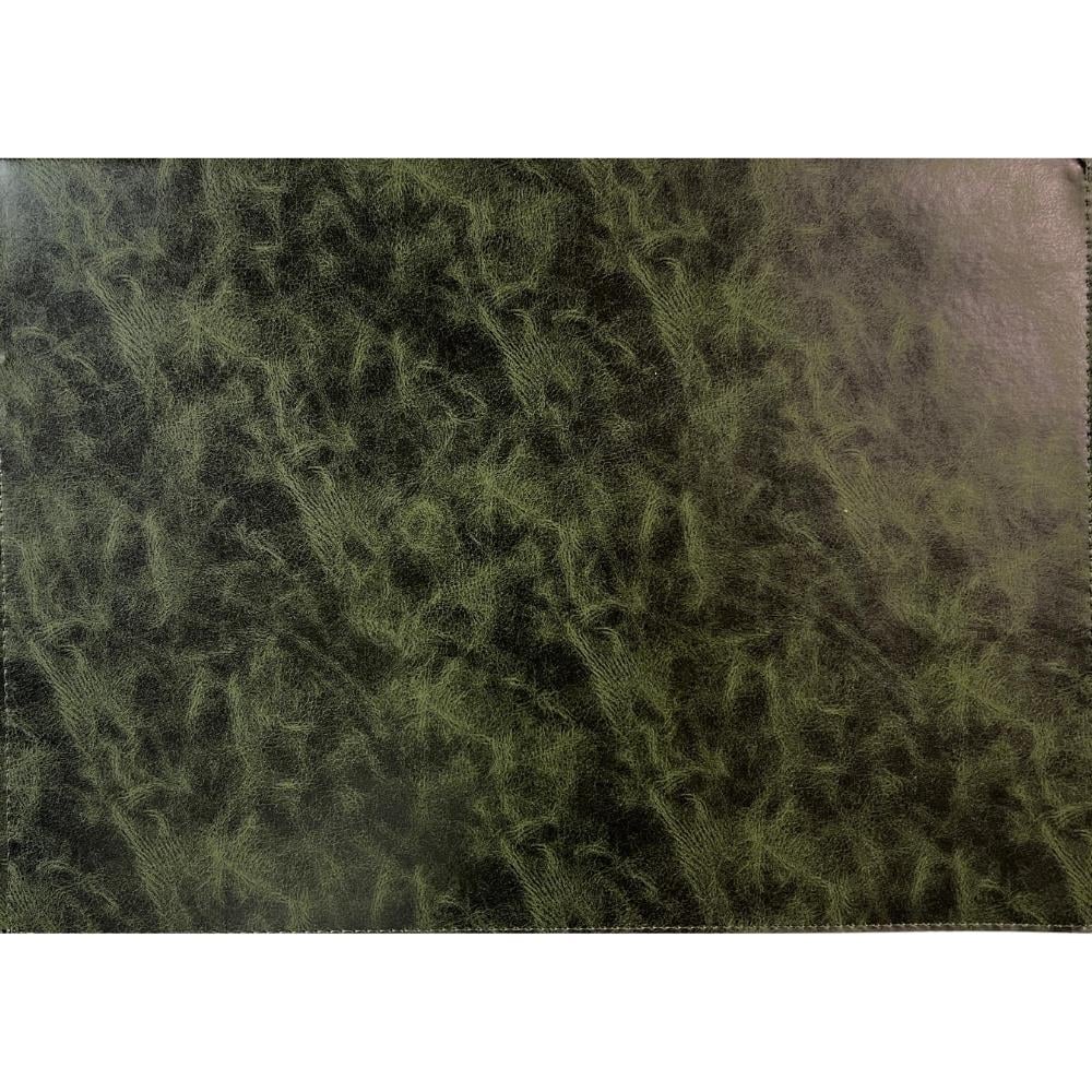 Karin Yazı Altlığı Suni Deri Hazneli 35x25 cm Haki Yeşili