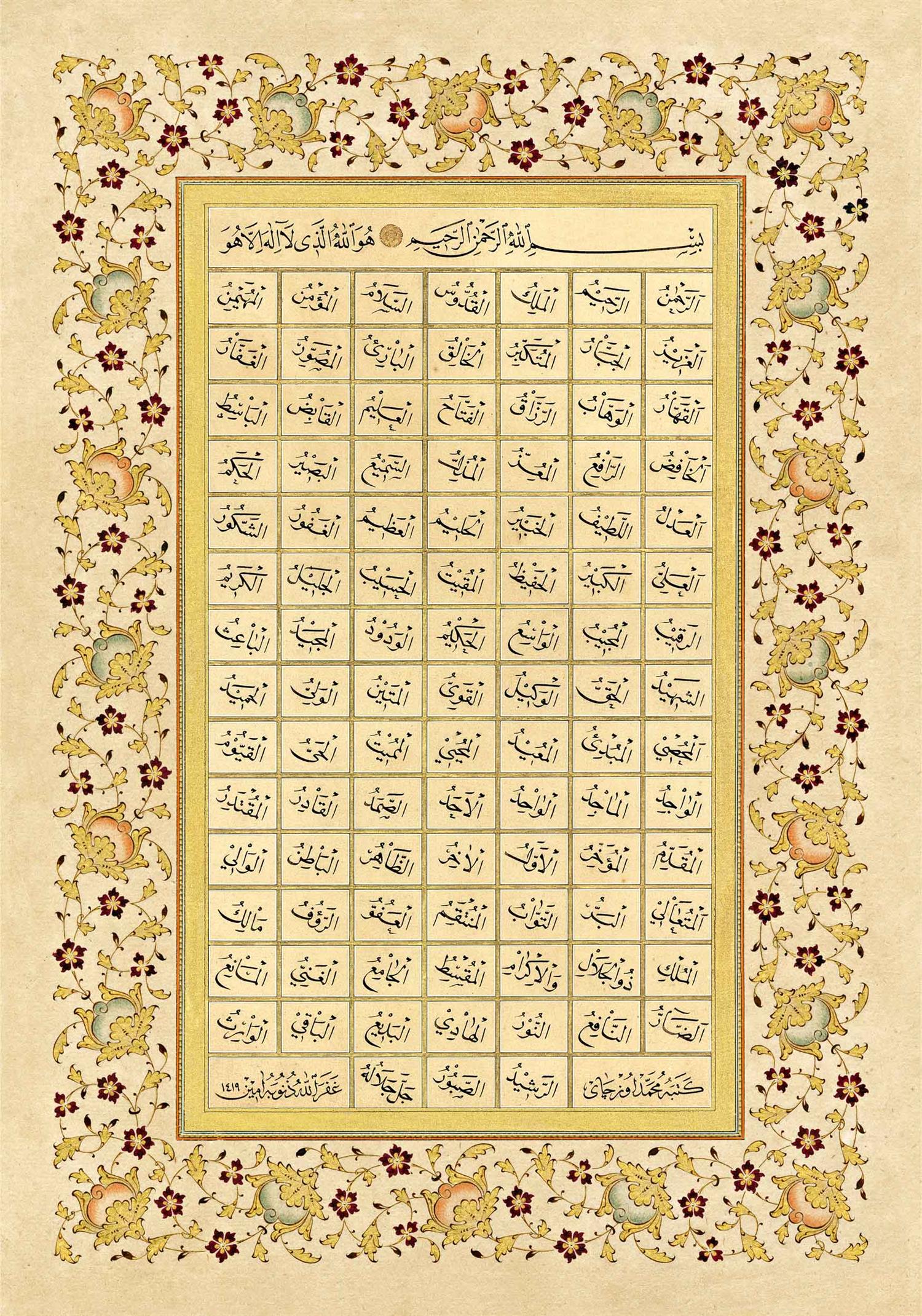 Mehmet Özçay FineArt Baskı - Esmaül Hüsna