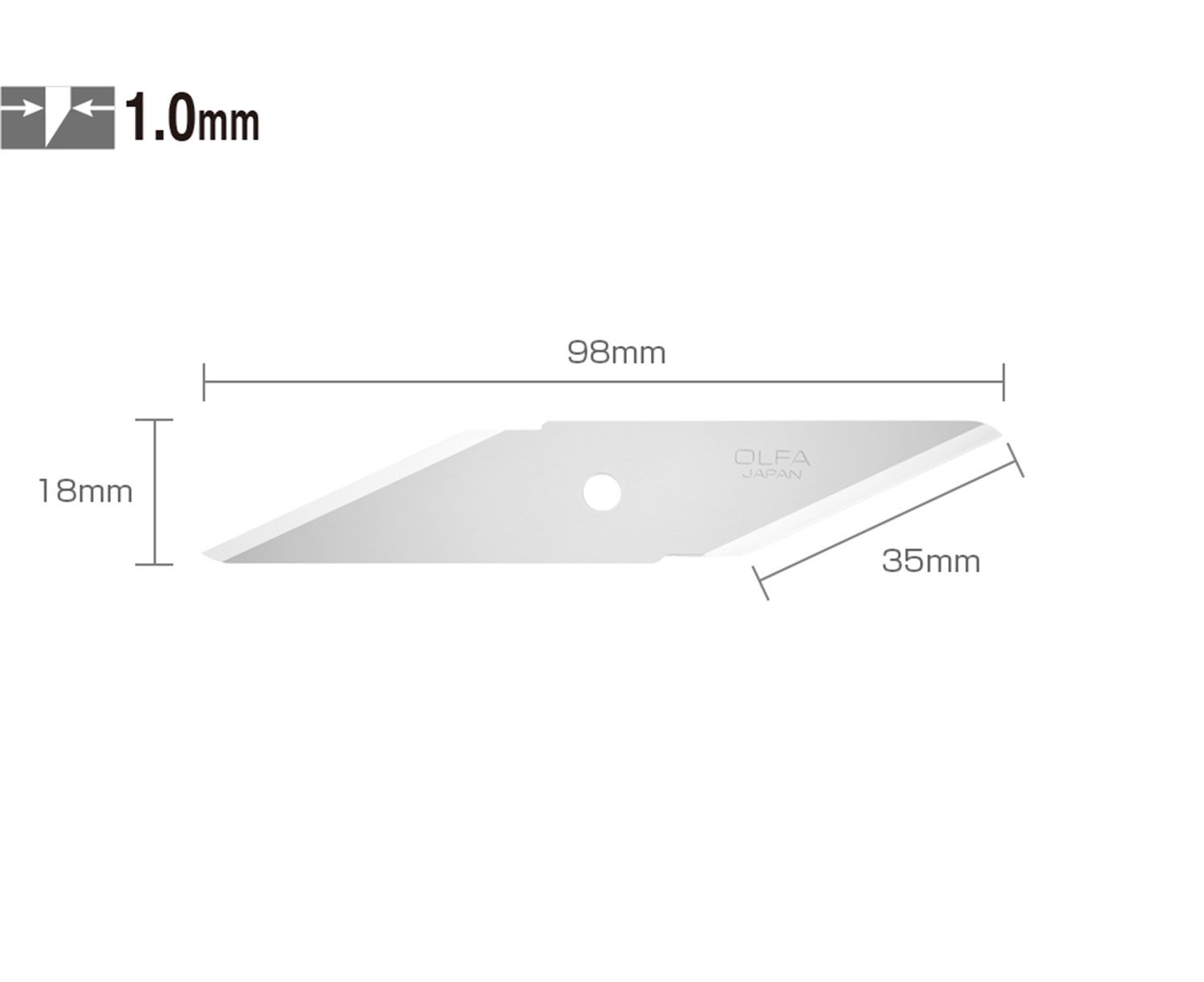 Olfa CKB-2 Yedek Uç 2 Adet 18 mm (CK-2 için)