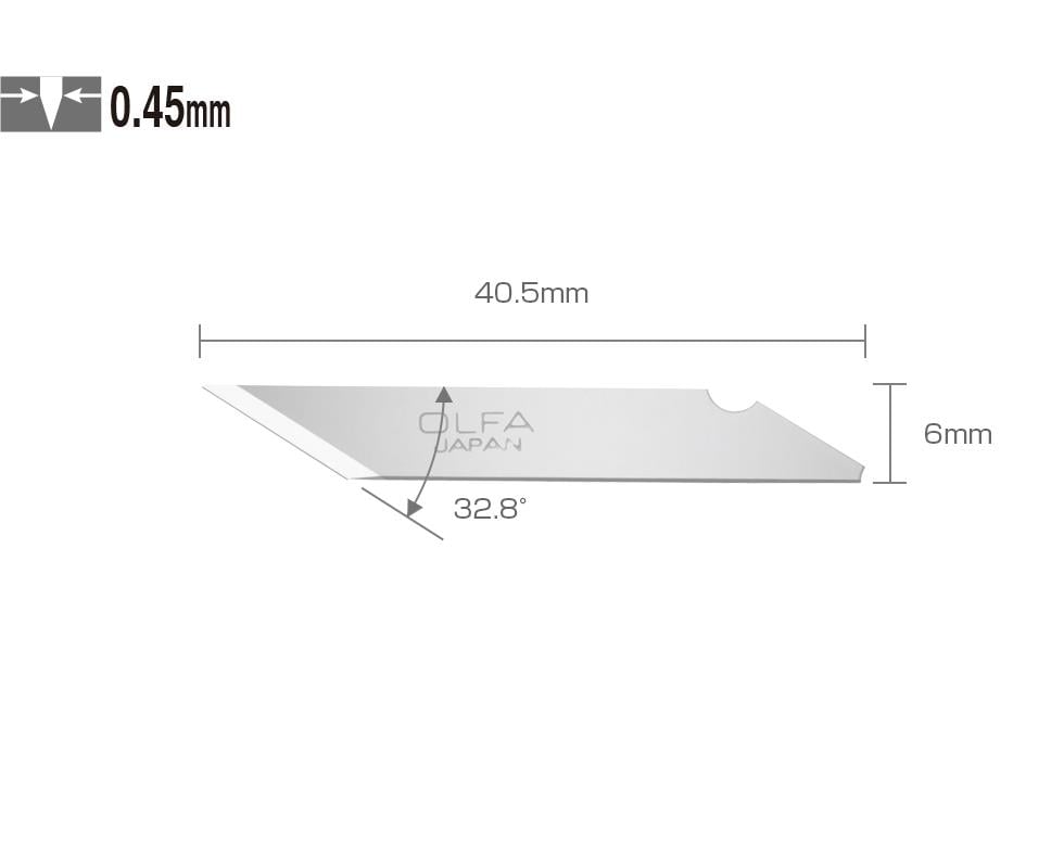 Olfa Spare Blades KB3 / 30 Pcs  (For AK-3)