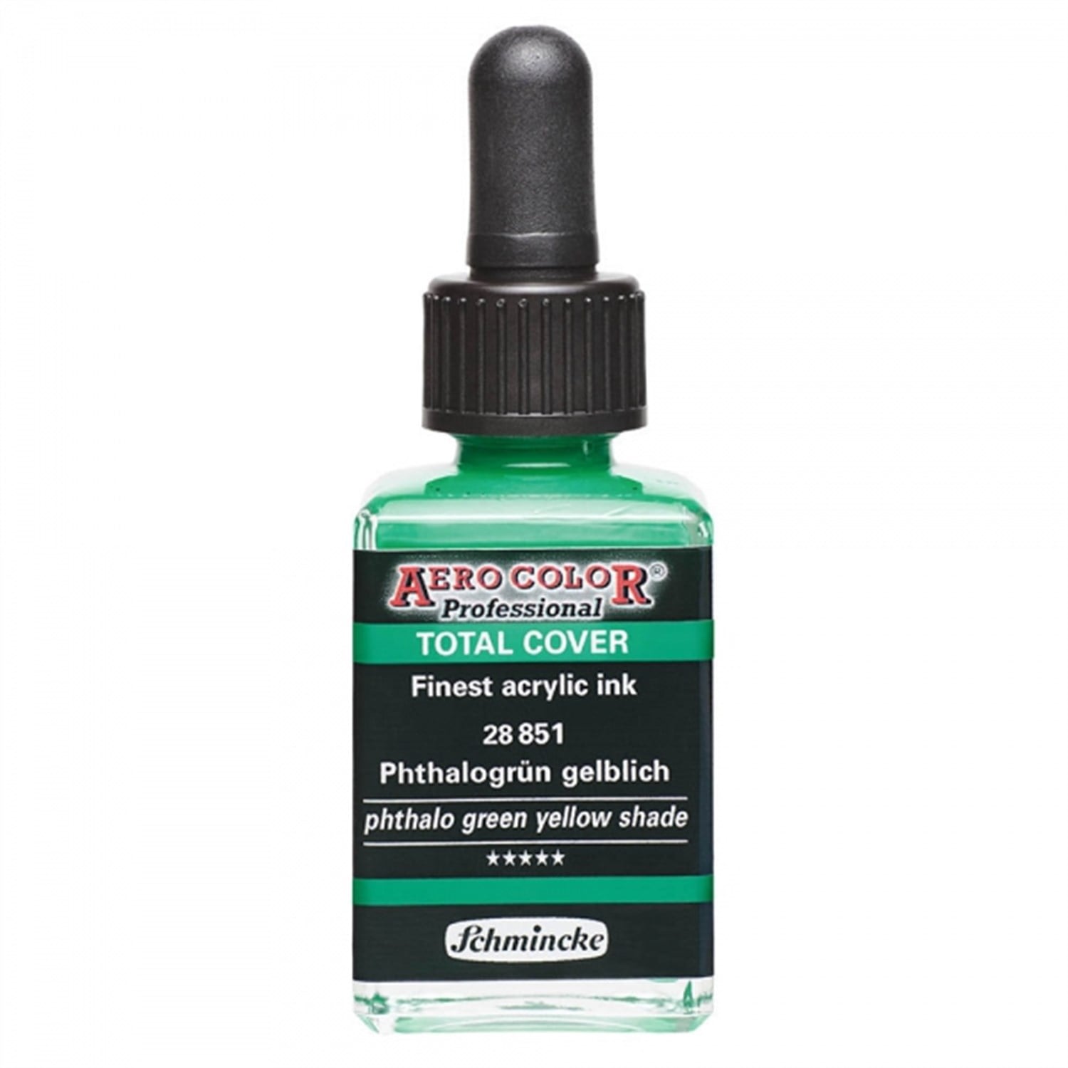 Schmincke AERO COLOR Professional Airbrushfarbe Smoke Black - 28 Ml, Feinste Acrylfarbe