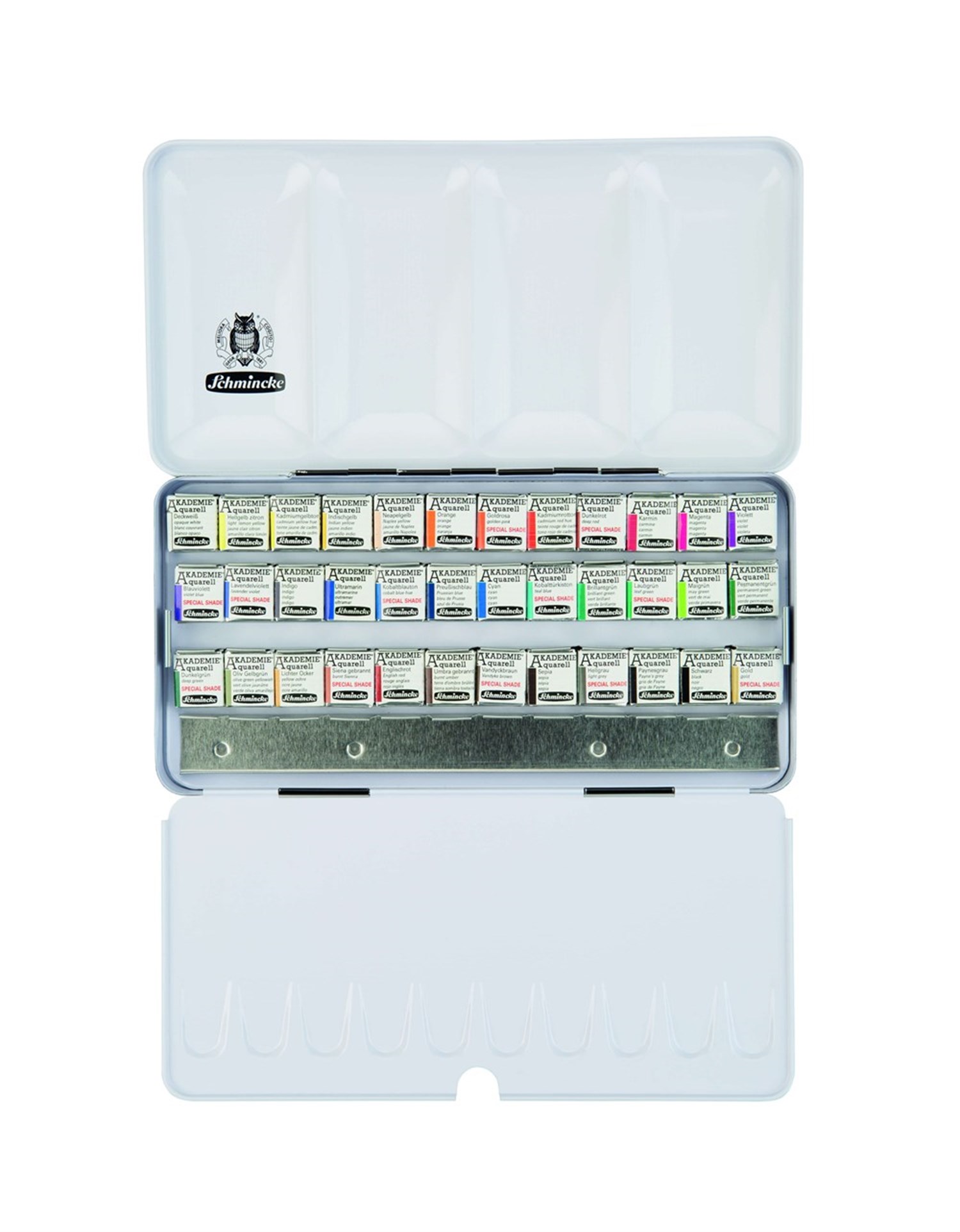Schmincke Akademie Aquarell Özel Seri Sulu Boya Seti Yarım Tablet 36 Renk 75762