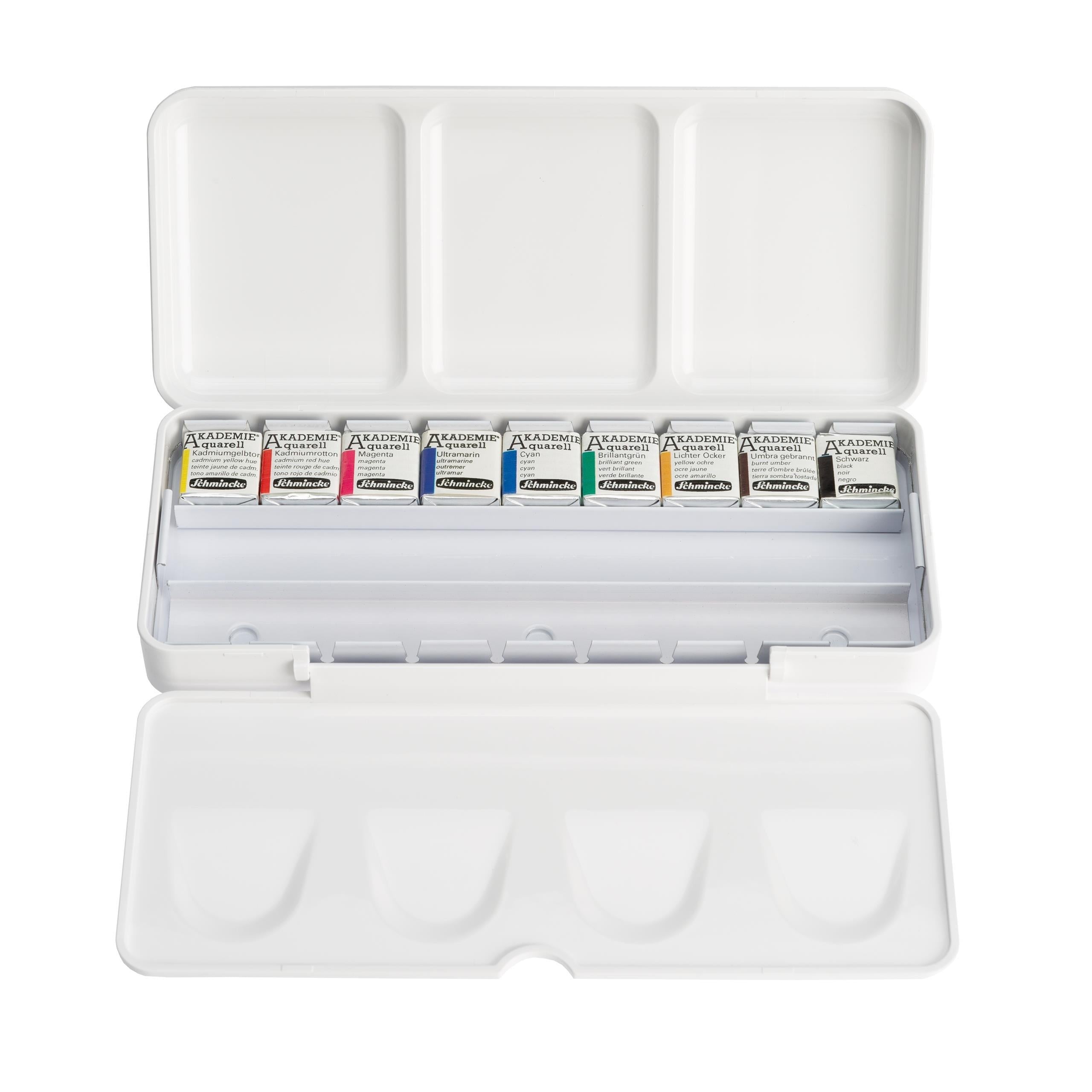 Schmincke Akademie Aquarell Sulu Boya Seti 9 x Tam Tablet 75790