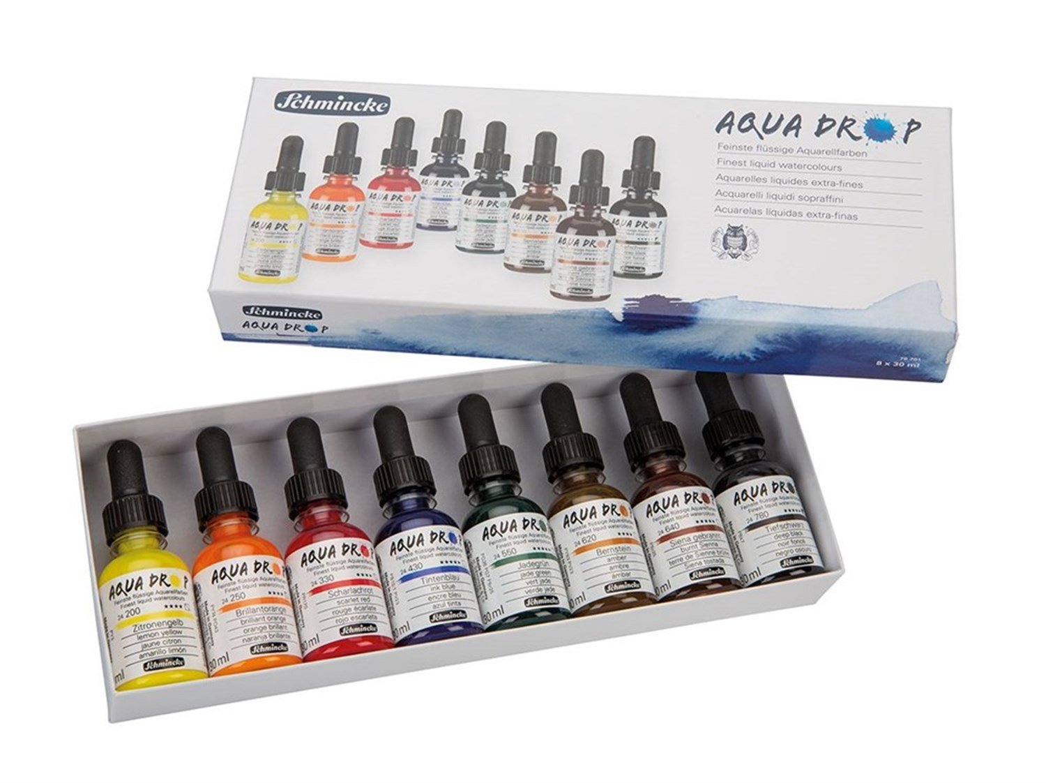 Schmincke Aqua Drop Sıvı Sulu Boya Seti 8li 78701