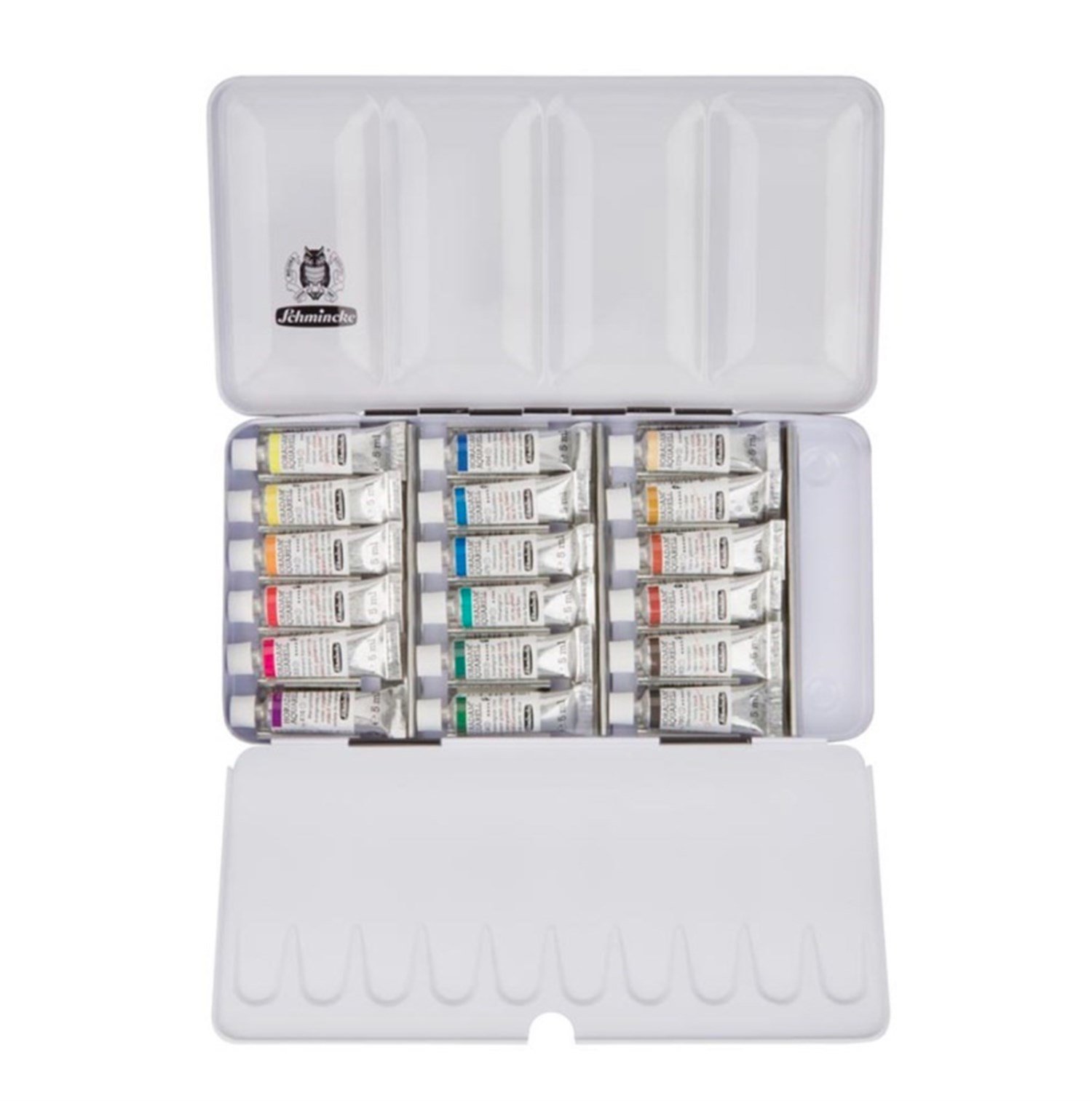 Schmincke Horadam Aquarell Tube Water Colour Set Metal Box 18x5 ml 74118