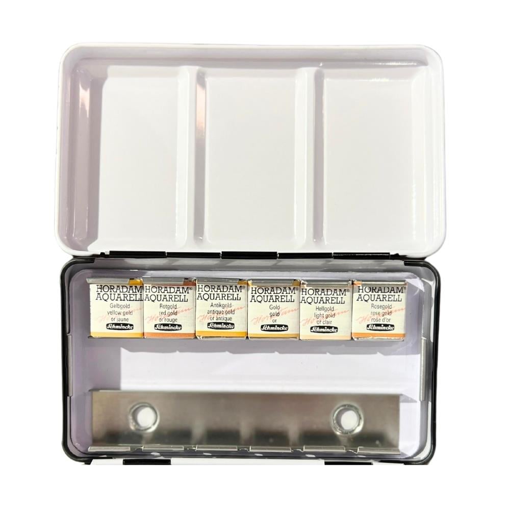 Schmincke Horadam Aquarell Yaldız Set 6 Renk