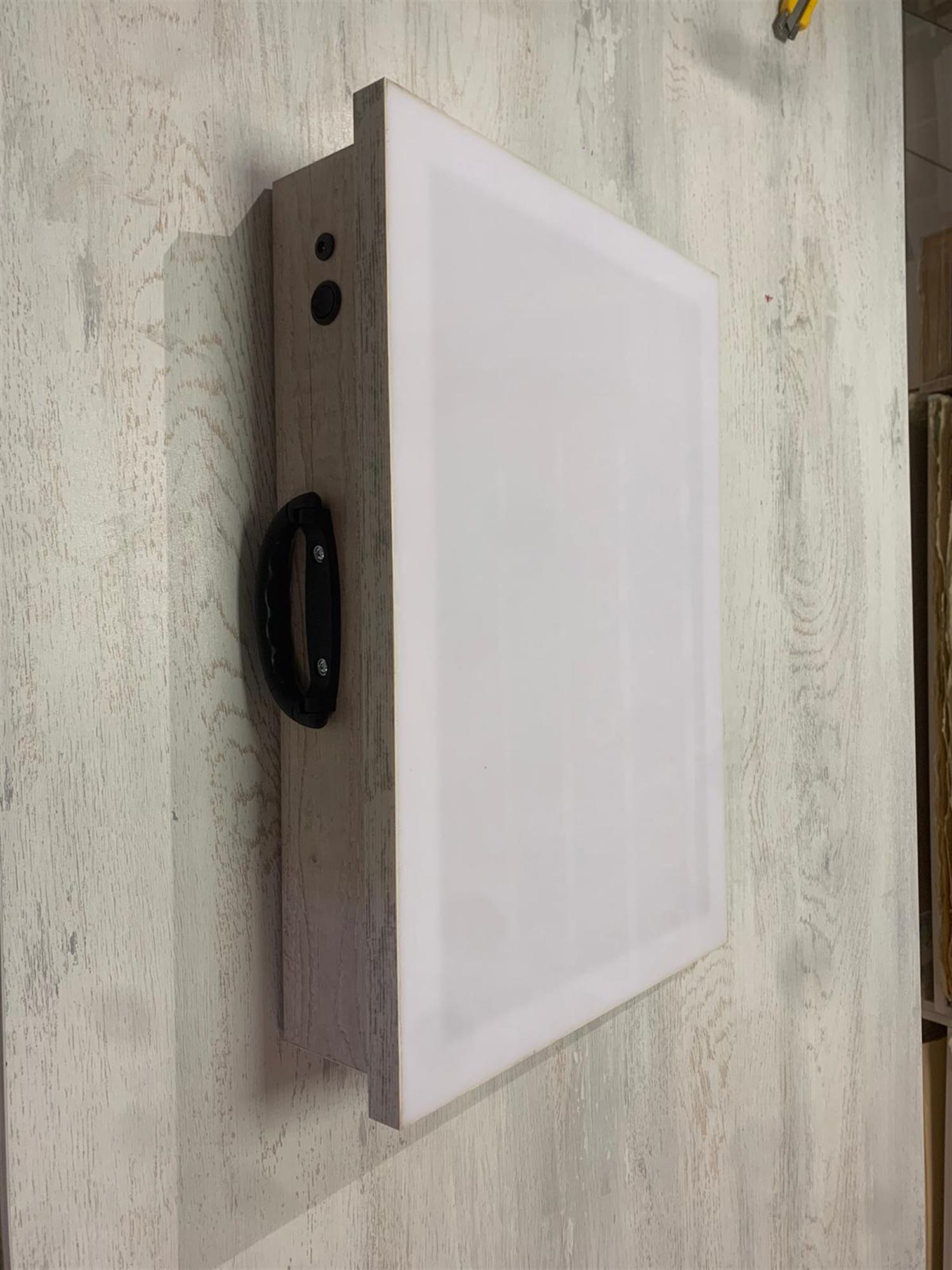 Tiryakiart 35x50 cm Led Işıklı Flexi Hat Yazı Masası Küçük Naturel