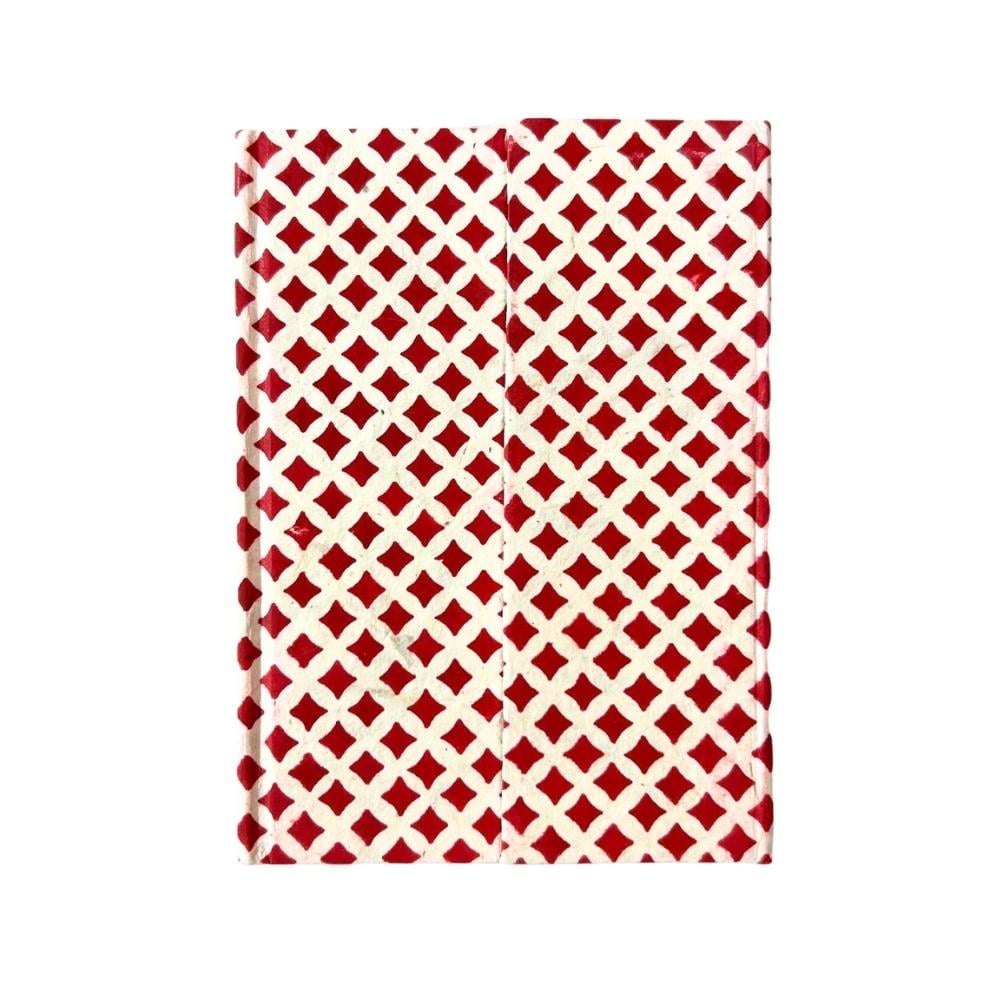 Tiryakiart El Yapımı Defter Japanese Circle Serisi A6 60 yp 22 Red