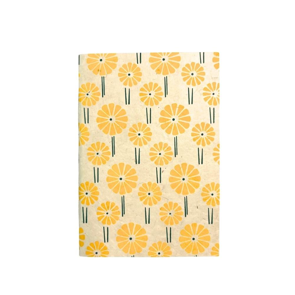 Tiryakiart El Yapımı Defter Journal Marguerite Serisi A6 36 yp 12 Tiger Yellow