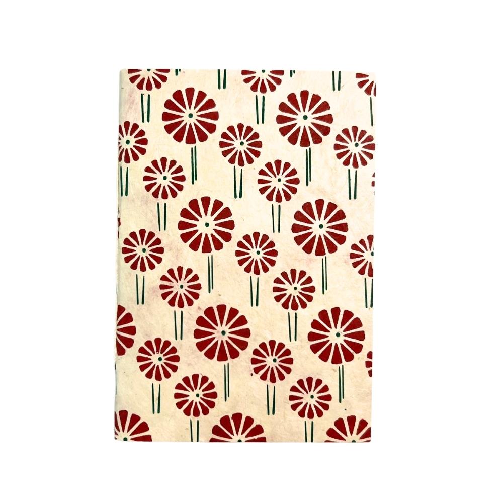 Tiryakiart El Yapımı Defter Journal Marguerite Serisi A6 36 yp 22 Red