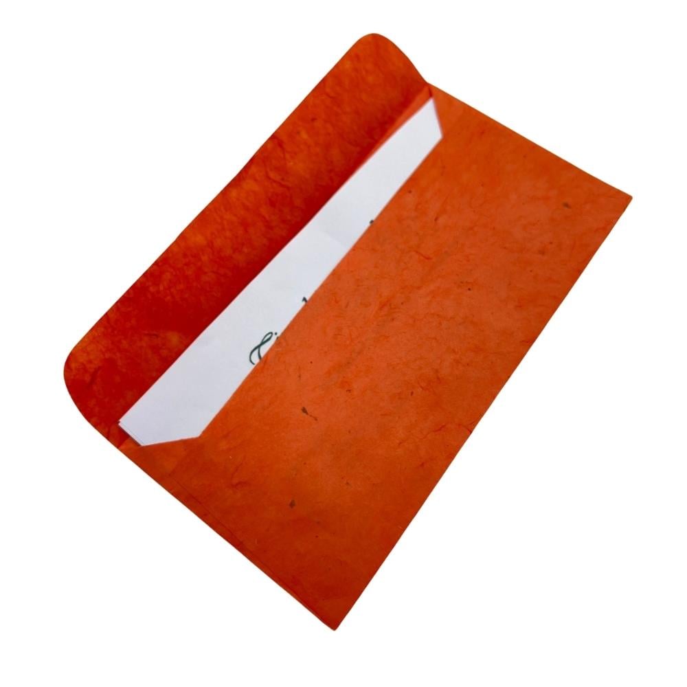 Tiryakiart El Yapımı Zarf 22x11 cm 14 Pumpkin