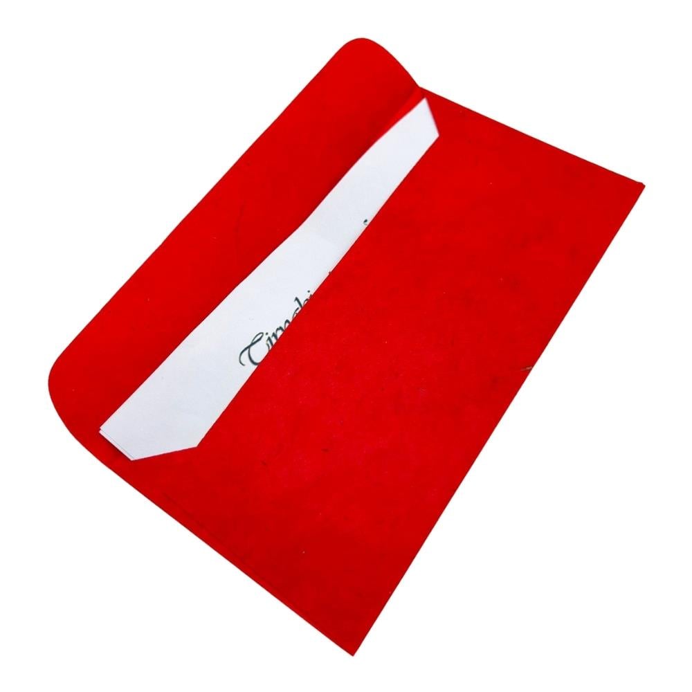 Tiryakiart El Yapımı Zarf 22x11 cm 22 Red