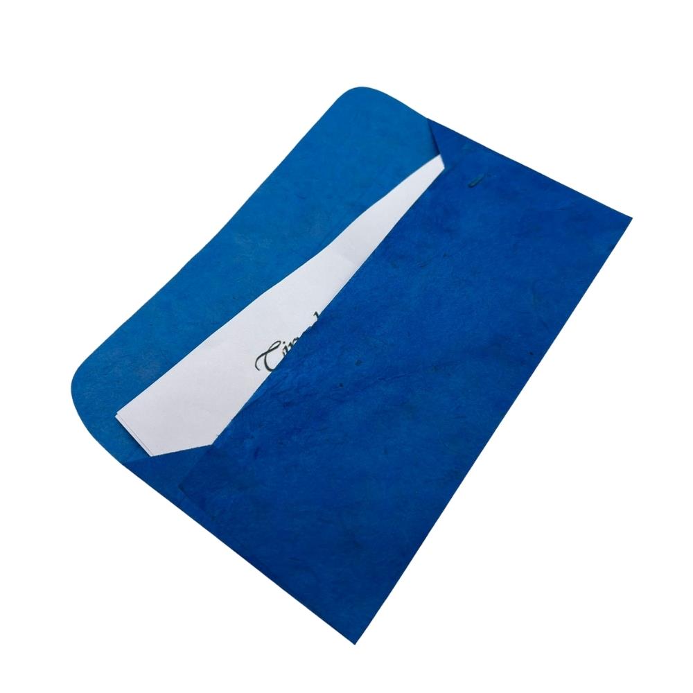 Tiryakiart El Yapımı Zarf 22x11 cm 43 Royal Blue