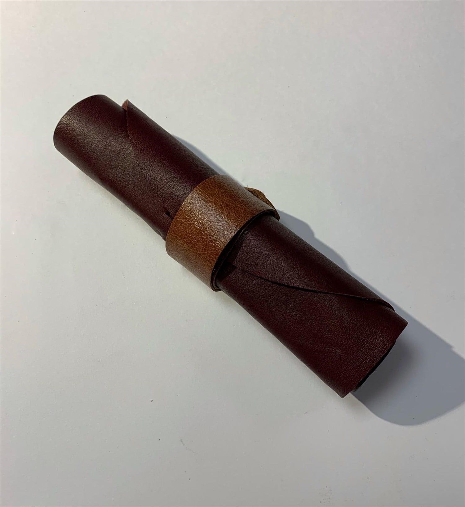 Tiryakiart Şaklı Bambu Kalem Seti Deri Kılıflı