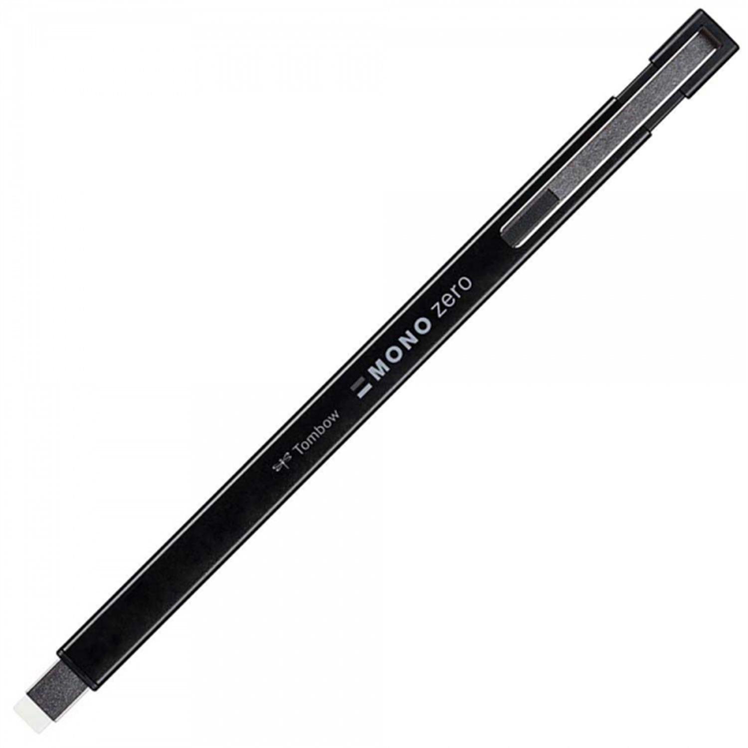 Tombow Mono Zero Metal Kalem Silgi Dikdörtgen Uç 2.5x5 mm Metalik Siyah