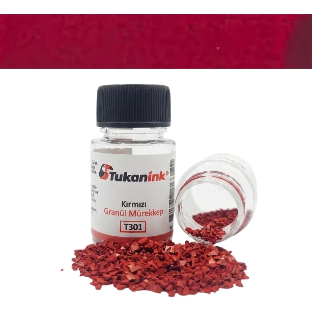 Tukanink Granül Toz Hat Mürekkebi Kırmızı 6 gr - 30 ml