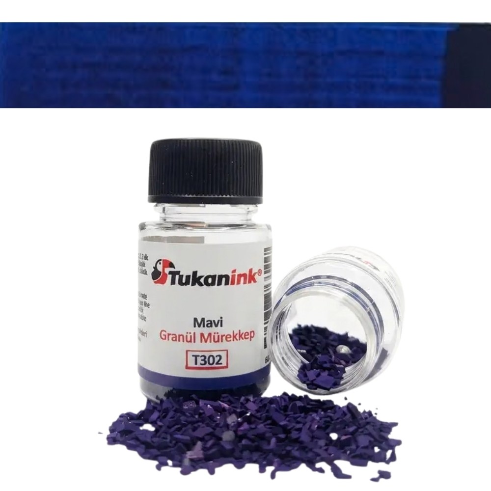 Tukanink Granül Toz Hat Mürekkebi Mavi 6 gr - 30 ml