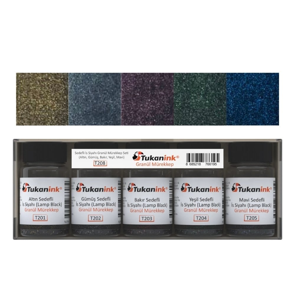 Tukanink Granül Toz Hat Mürekkebi Sedefli Set Kutulu 30 gr - 150 ml