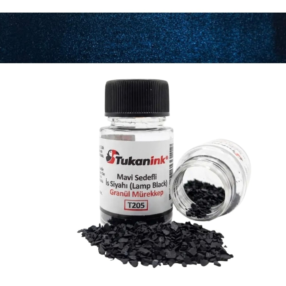 Tukanink Granül Toz Hat Mürekkebi Siyah Mavi Sedefli 6 gr - 30 ml