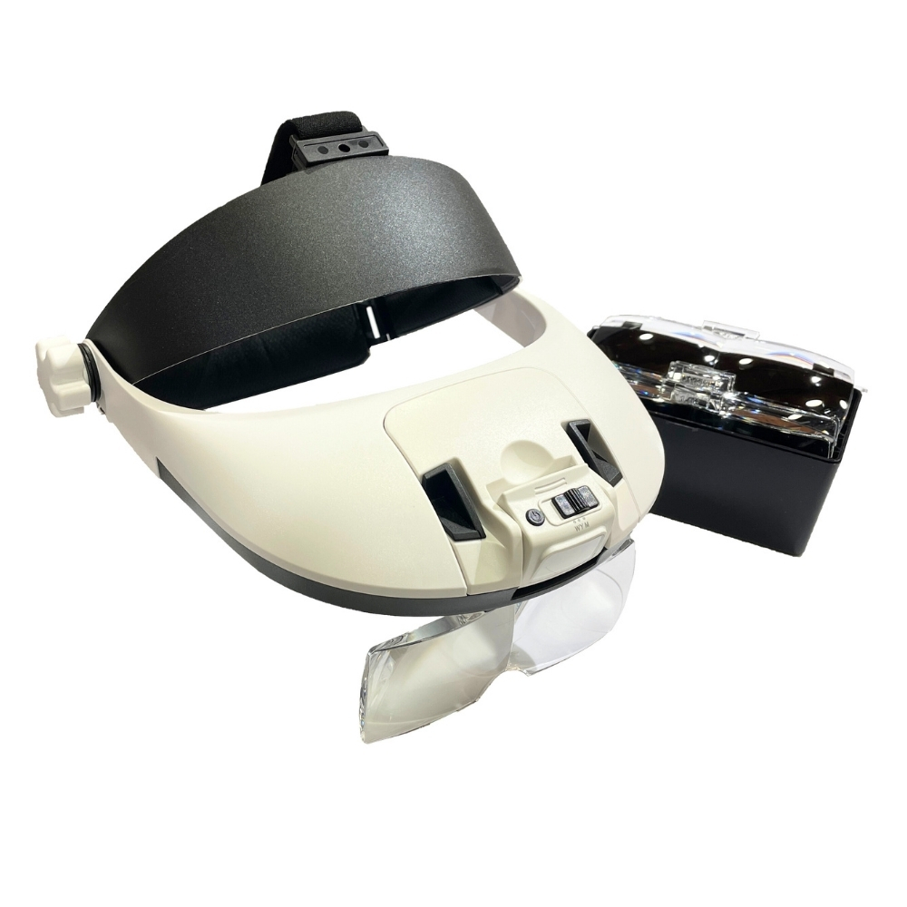 Vera Sanat Şarjlı 8 Ledli 5 Mercekli Kafa Sabitleme Lastikli Kafa Büyüteci MG81000NC1