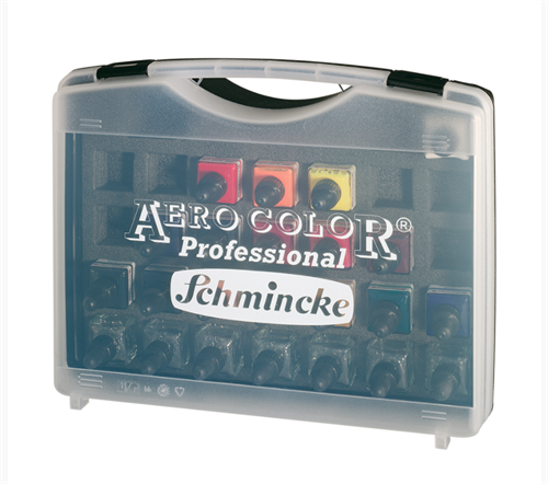 Schmincke Aero Color Akrilik Mürekkep Seti 16x28 ml + 7 Boş Şişe 81124