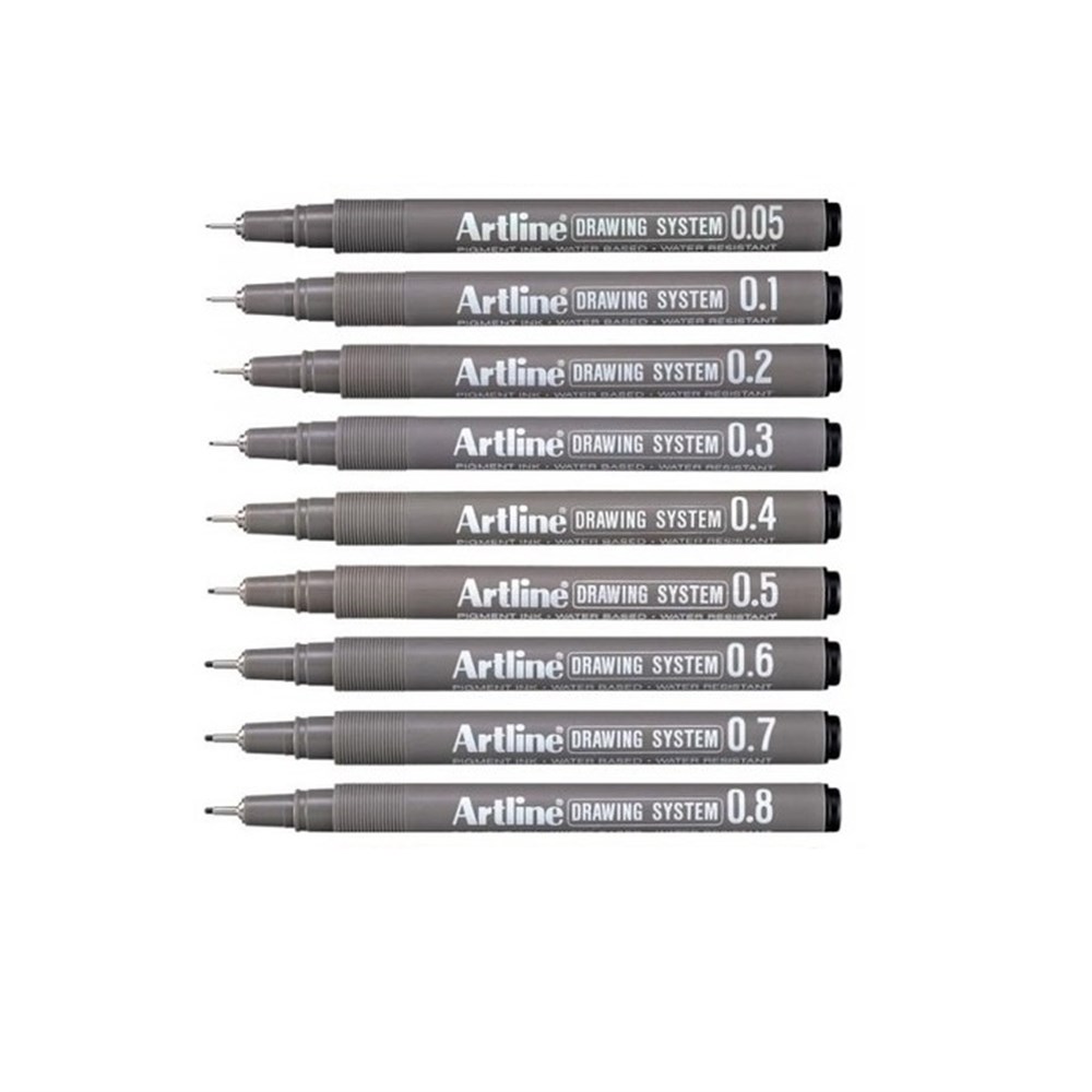 Artline Drawing System Teknik Çizim Kalemi Siyah 0.6 mm