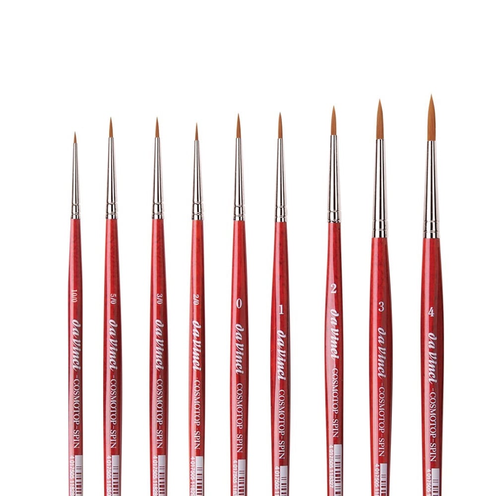 Da Vinci Seri 5580 Cosmotop Spin Sentetik Yuvarlak Sulu Boya Fırçaları