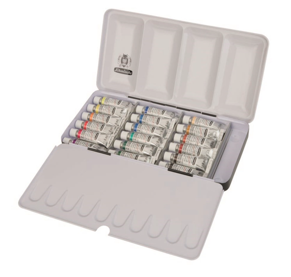 Schmincke Horadam Aquarell Tüp Sulu Boya Set Metal Kutu 18x5 ml 74118