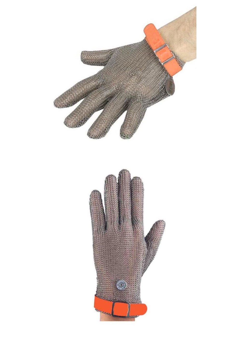 Epinox EL-T4XL Çelik Zincir Eldiven, Turuncu (XL)