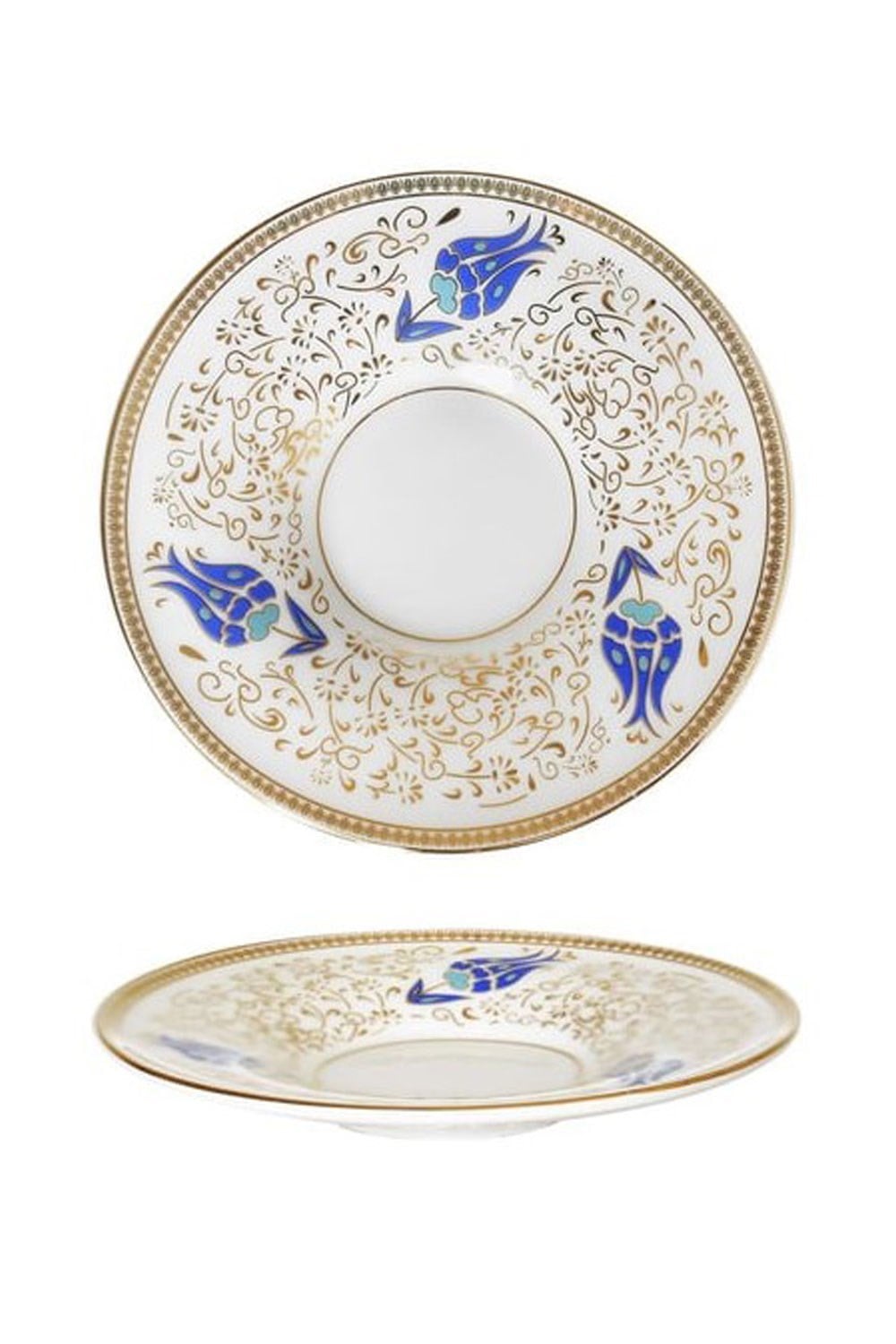 İpek Porselen 6 lı Gold Detaylı Çay Çabağı 11.5 cm