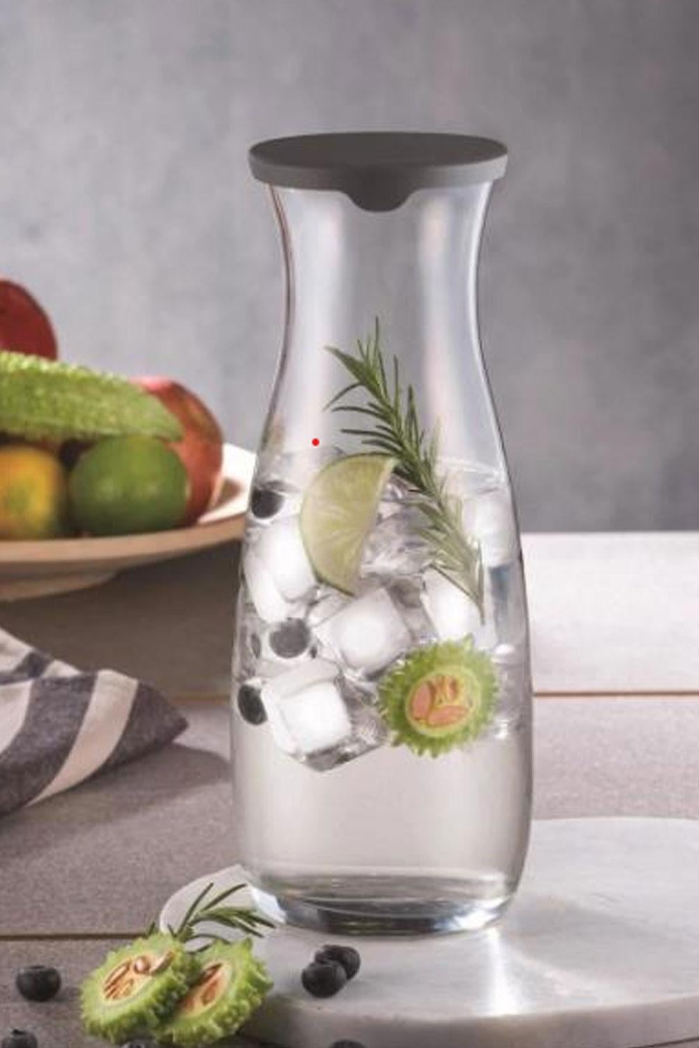 Paşabahçe Amphora Karaf & Sürahi Gri Kapaklı 1106893 43813 1180 cc