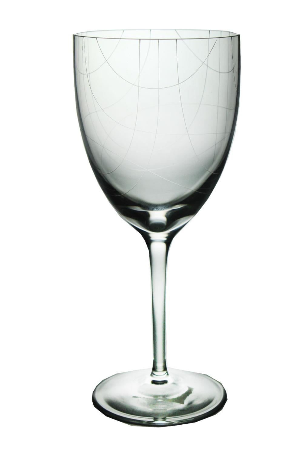 Paşabahçe El İmalatı Çizgi Desen Kristal Şarap Kadehi 1 Adet 11883