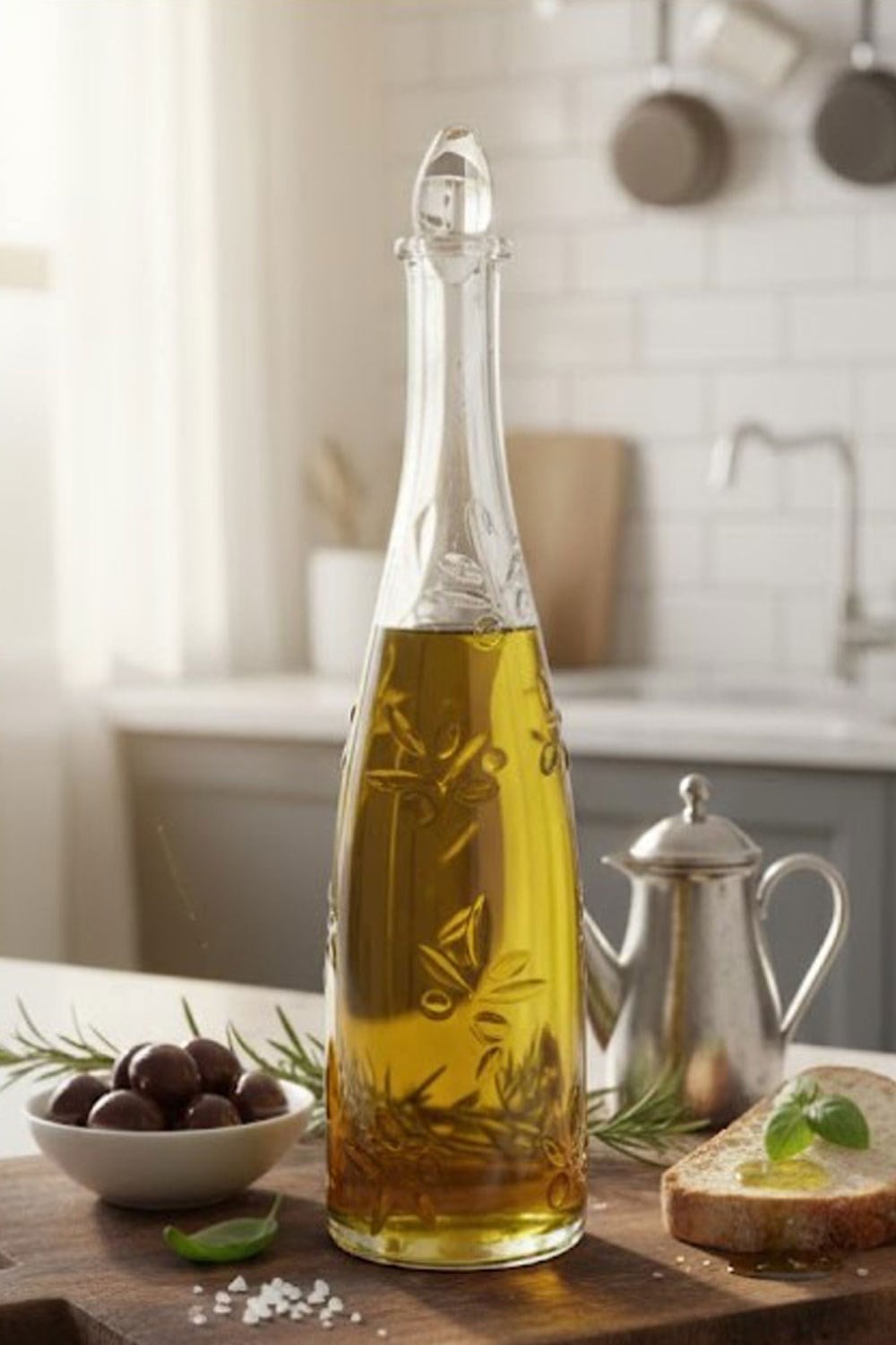 Paşabahçe El İmalatı Kristal Yağ Şişesi 850 ml 1027970 92392