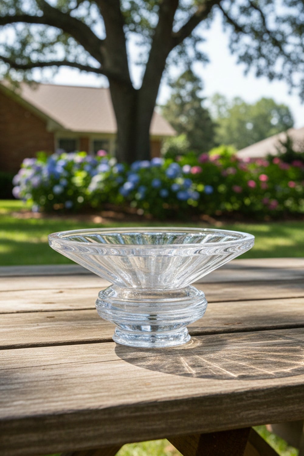 Paşabahçe Kristal El İmalatı Gravurlu Ayak Oval Kase 24244