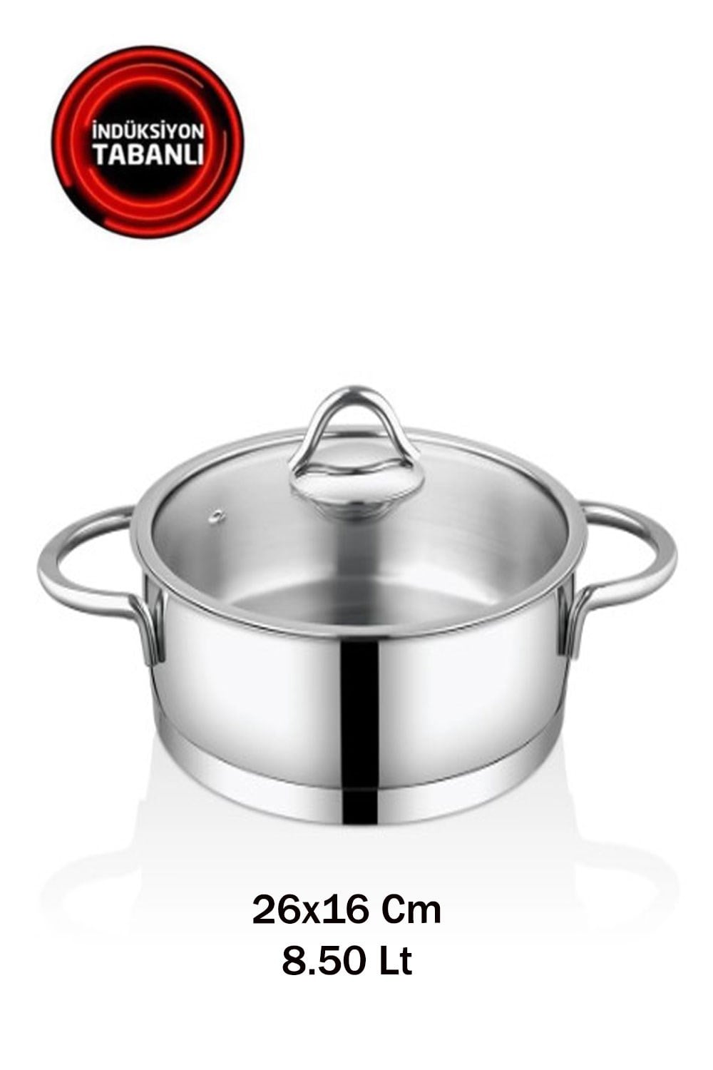 Safinox Vision 26x16 Cm İndiksiyon Derin Çelik Tencere