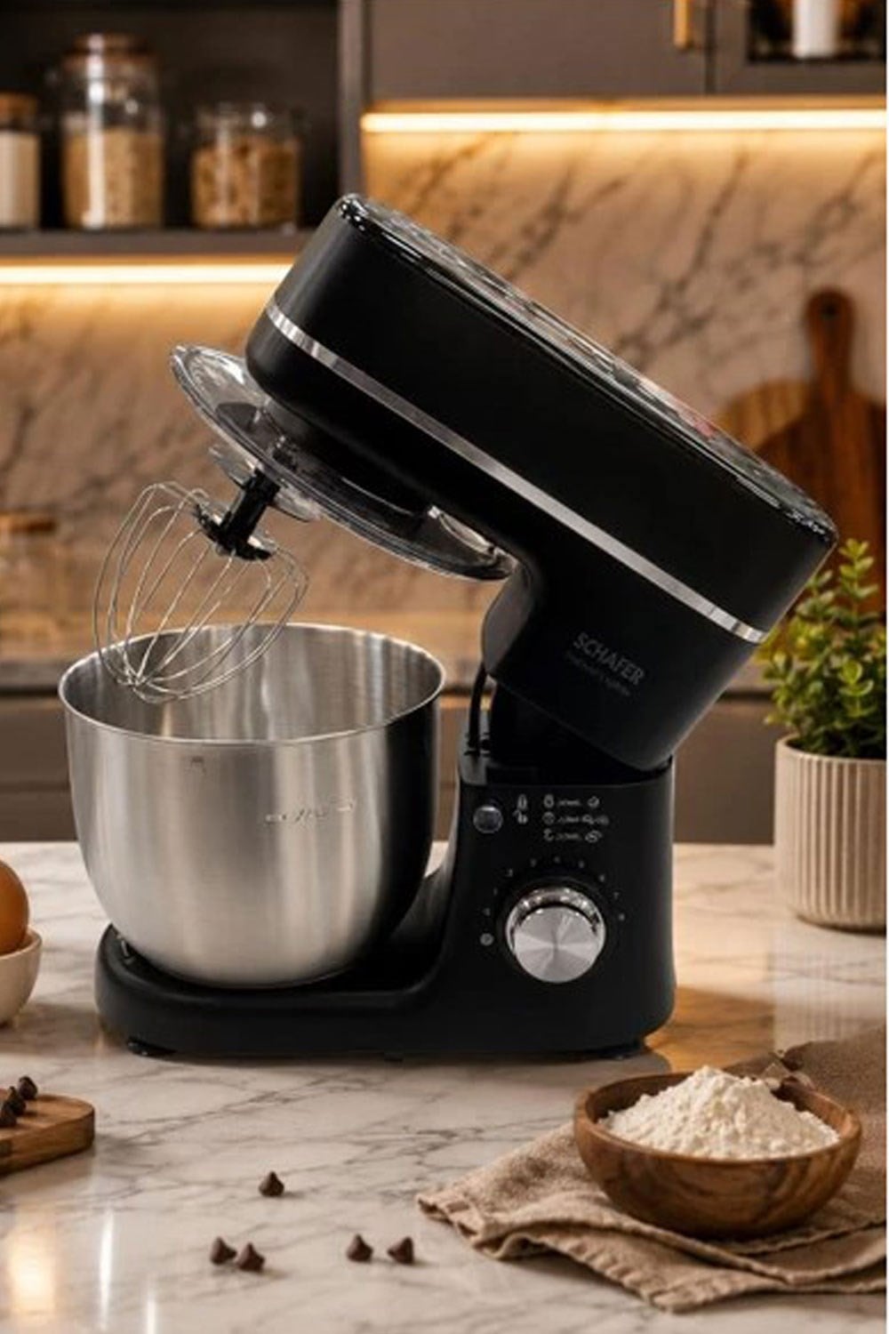 Schafer Prochef DigiMix Dijital Stand Mikser 5 L-Siyah