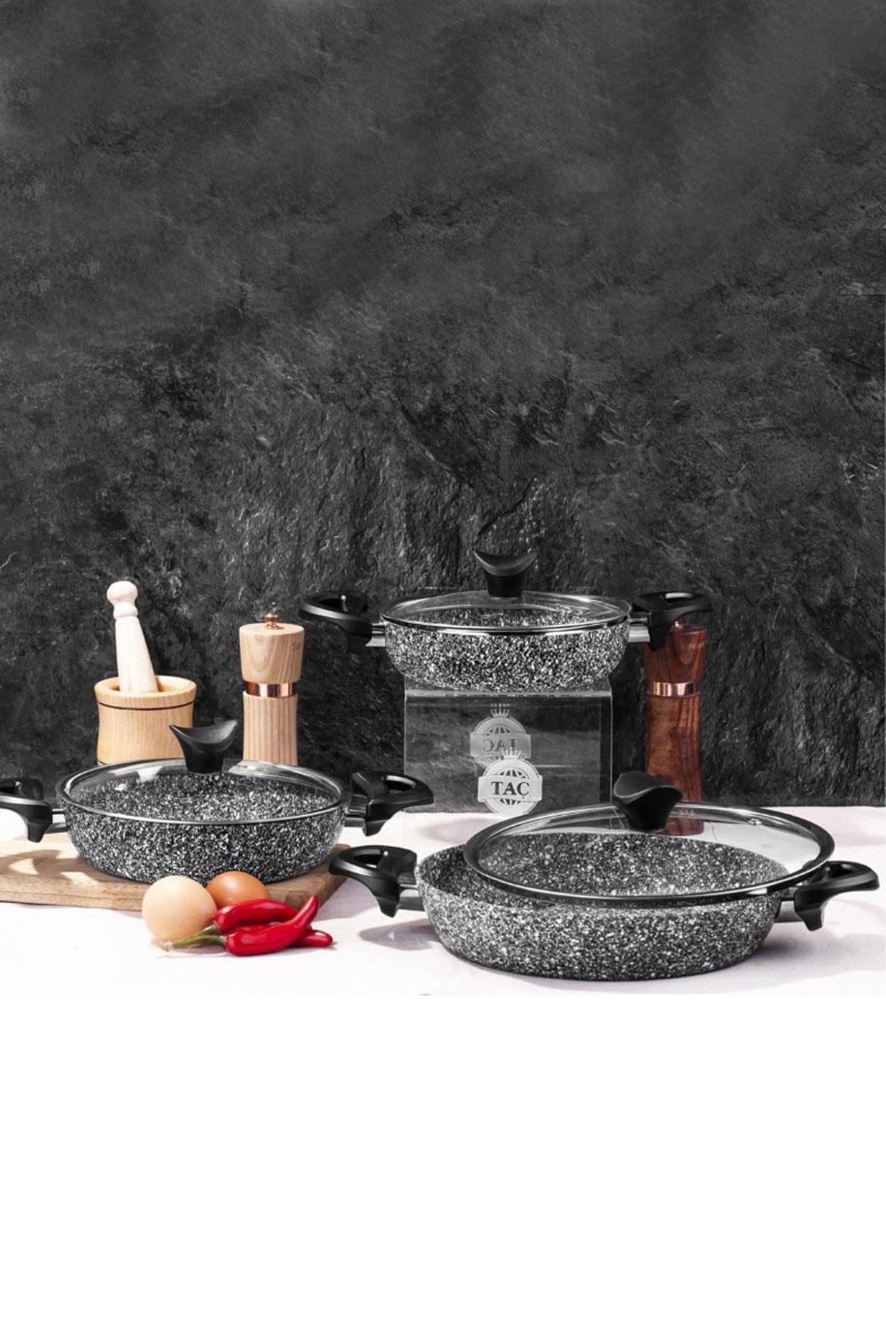 Taç Ultra Granit 3'lü Omlet Seti TAC-3411