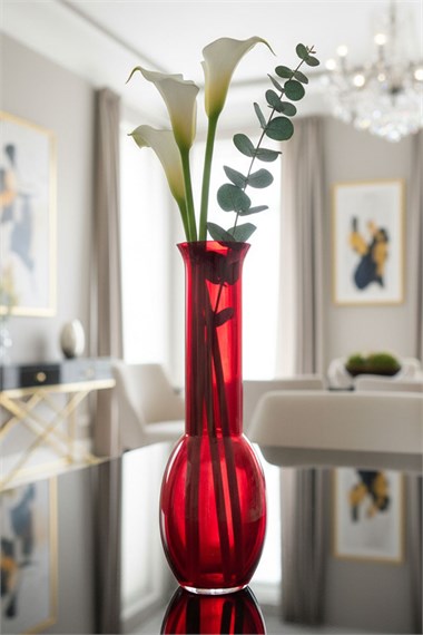 Paşabahçe Denizli Cam El İmalatı Kristal Dekoratif Vazo 1 Adet 169216 20773