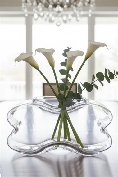 Paşabahçe El İmalatı Kristal İki Yandan Boğumlu Bölmeli Ağır Vazo 1 Adet 19919