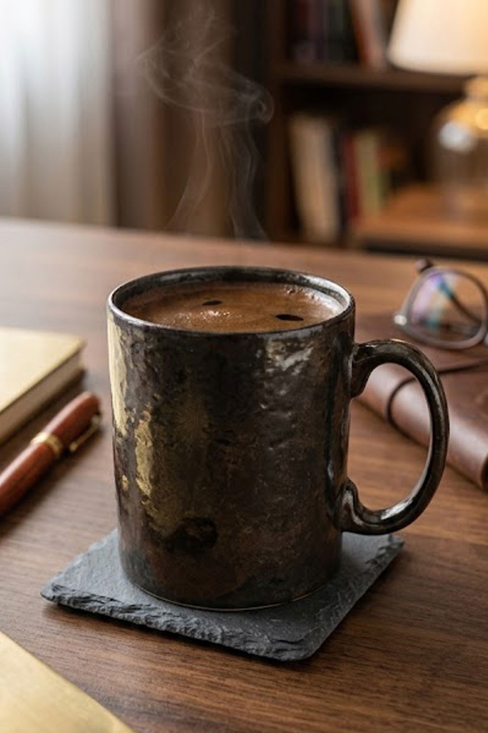 Bambum Cup Silindir Kupa Antik Siyah 250 ml