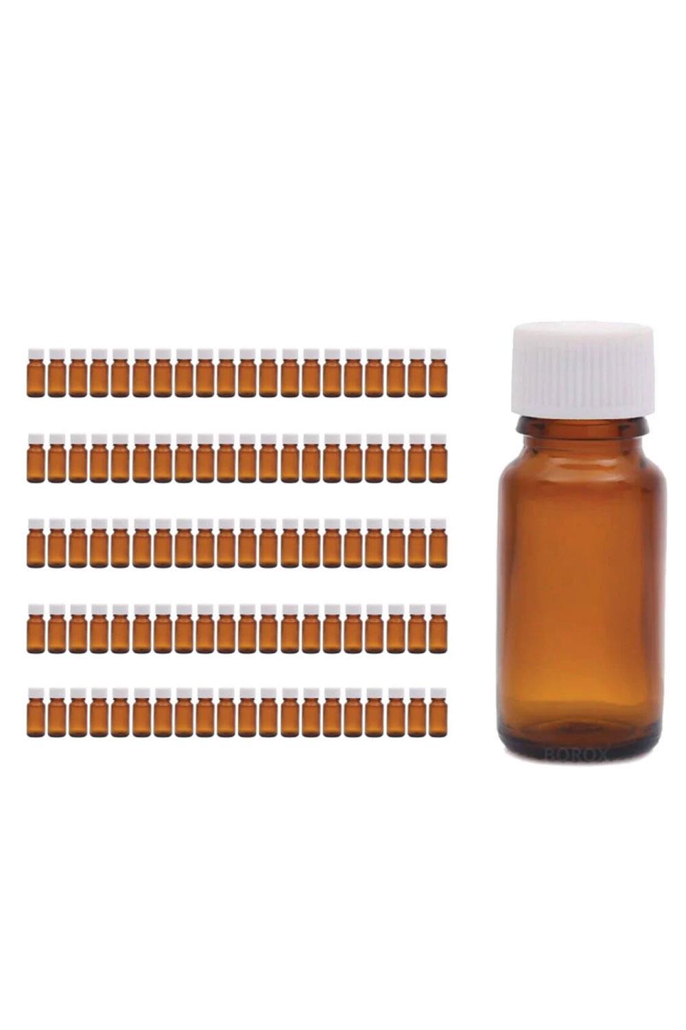 Çelikay Cam Şişe 15 ml - Beyaz Kapaklı 15cc - 100 Adet Toptan 718601