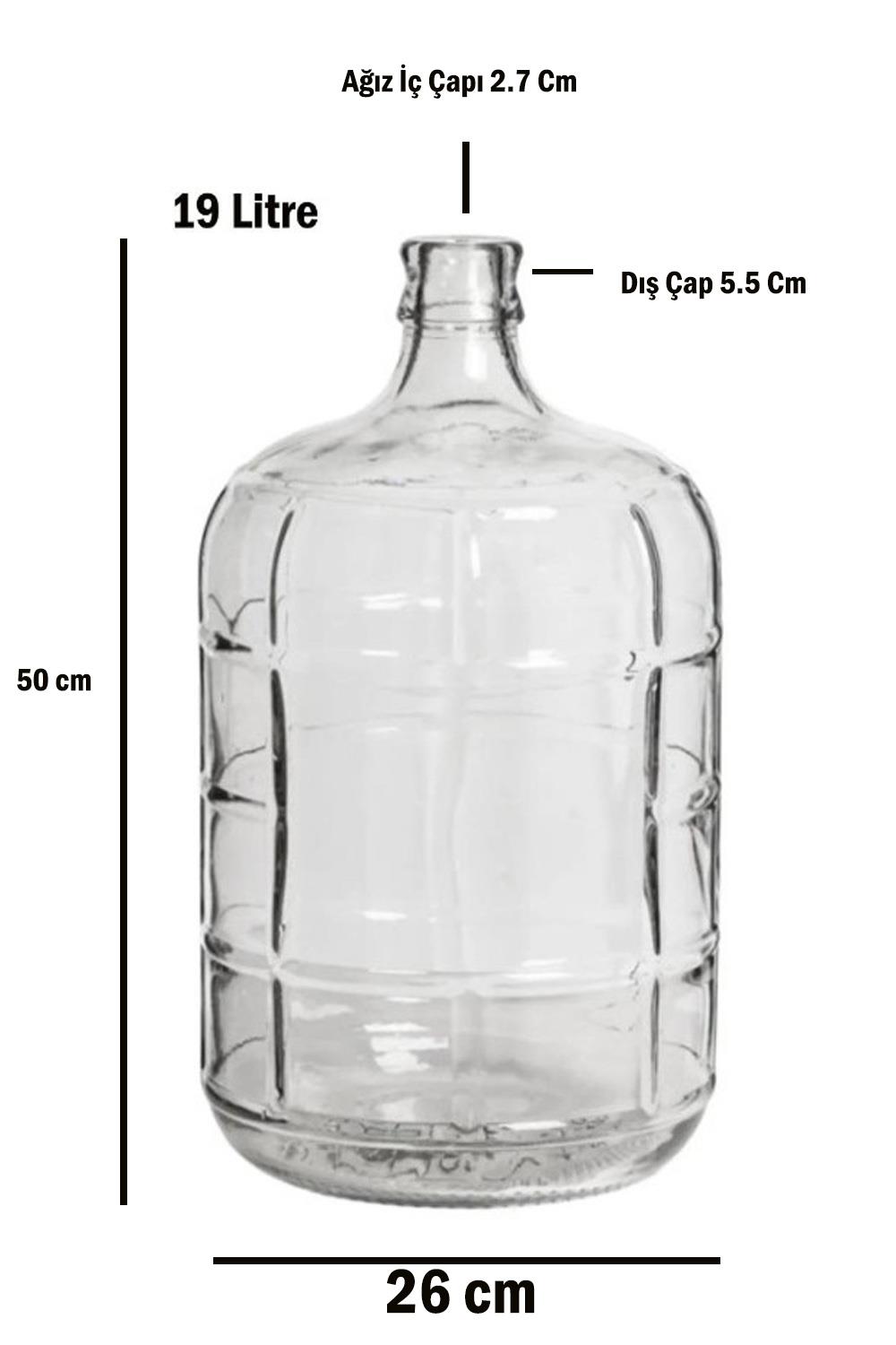 Çelikay Water Gallon Cam Damacana 19LT (Menşei İtalya)