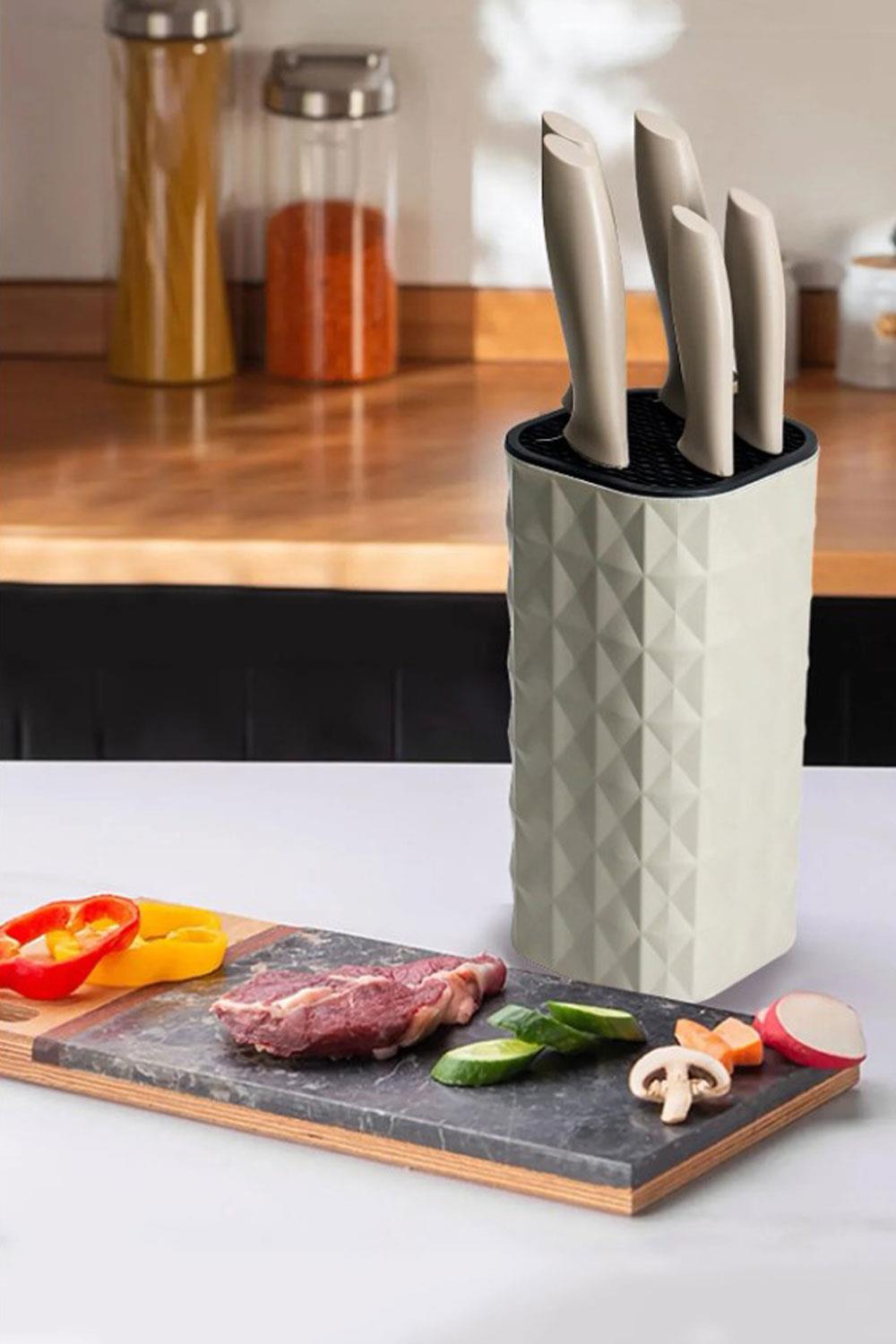 Cooker Ckr2870 Akrilik Plastik Standlı 6 Parça Bıçak Seti