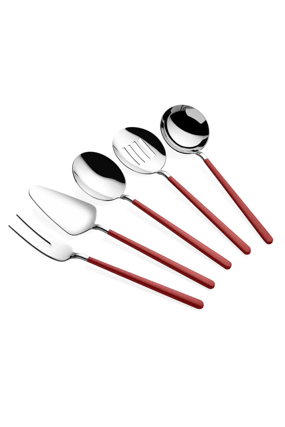 Dame Marie Allegra Red 5 Parça Sos Kepçe Seti