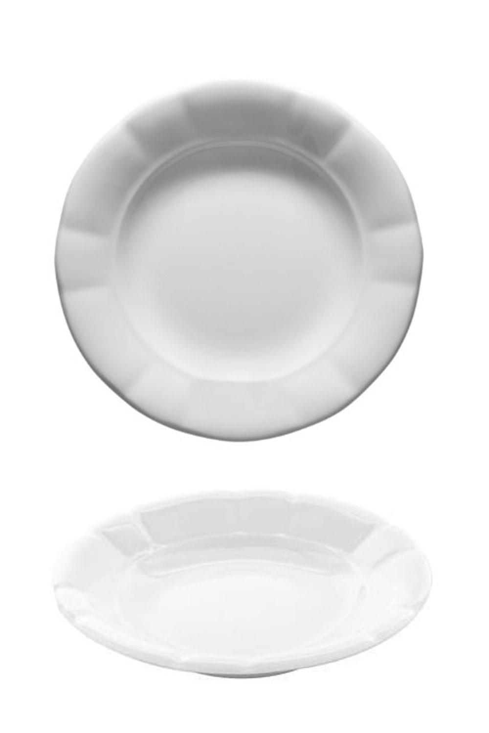 Güral Porselen Otel 18 cm Rölyefli Çukur Tabak 6 lı ( GR18CK00 )