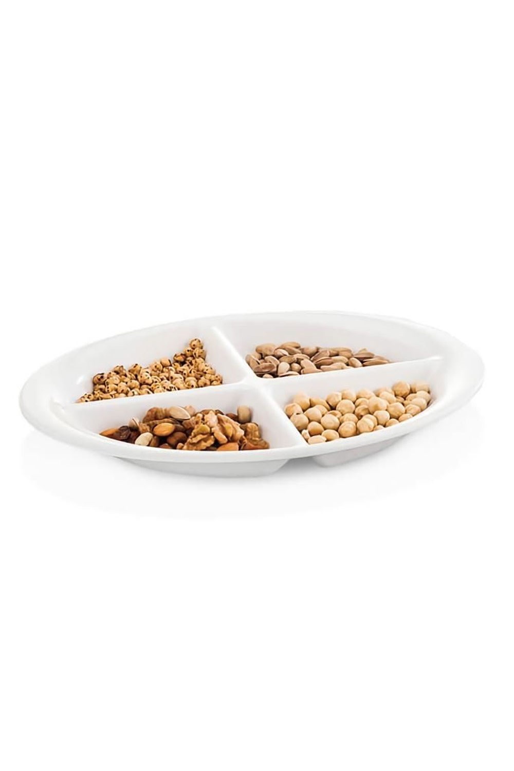Külsan Thermoset Tina 4 Bölmeli Oval Tabldot 36x26 cm