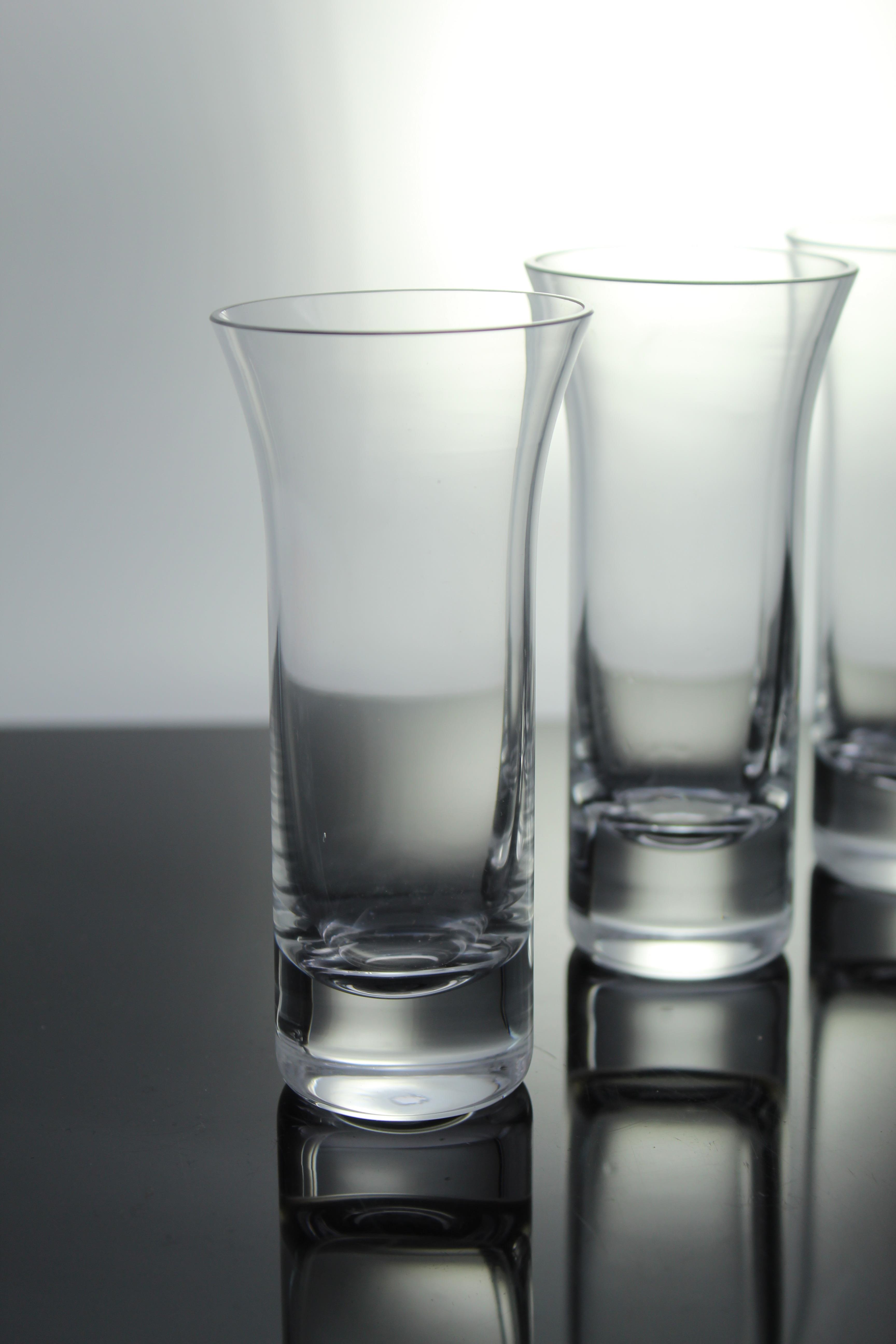 Paşabahçe Denizli Cam Mini El İmalatı Kristal Dolgu Taban 6 Lı Bardak 204288 19203