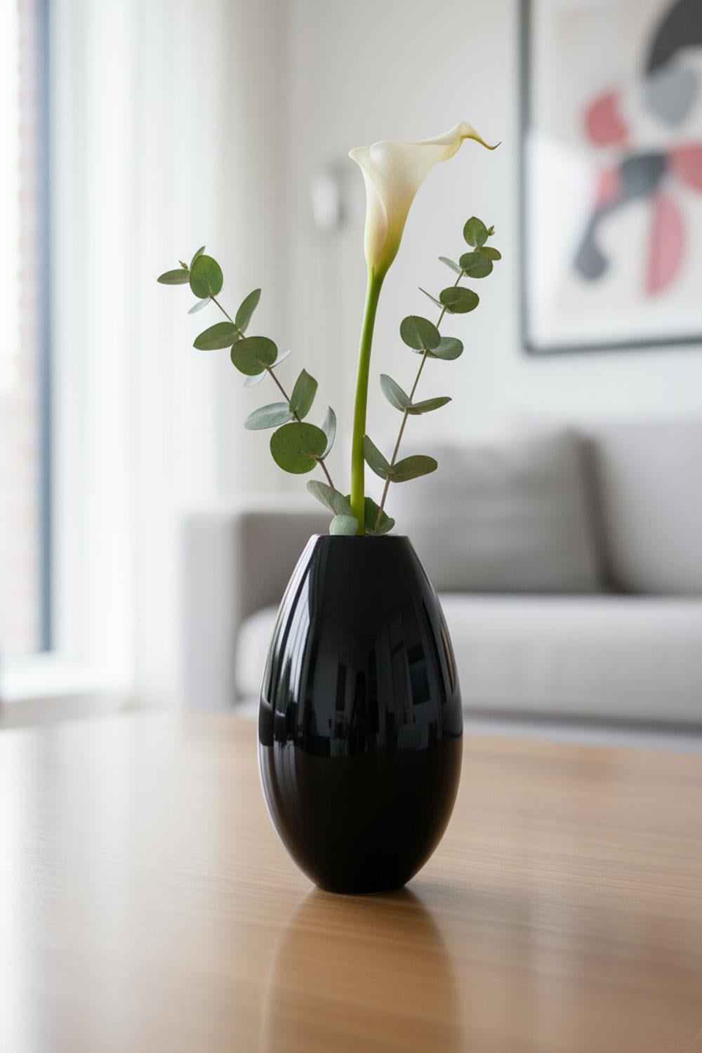 Paşabahçe Denizli Cam Peter Svarper Siyah Mini Vazo 466929 17698